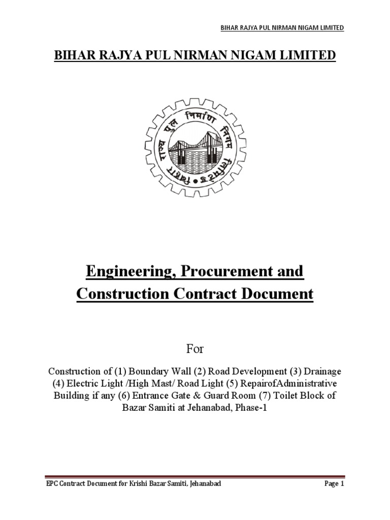 EPC Jehanabad | PDF | Request For Proposal | Reliability Engineering