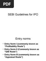 SEBI Guidelines For IPO