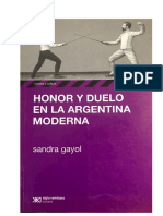 Honor y Duelo en La Argentina Moderna PDF