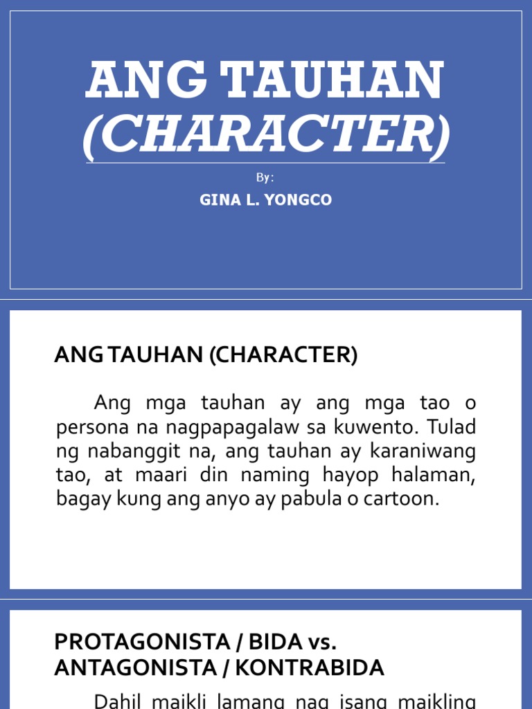 Ang Tauhan Pdf