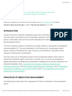 Perioperative Medication Management - UpToDate