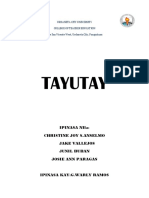 TAYUTAY WRITTEN REPORT & Lesson Plan (Christine Joy Anselmo & Jake Vallejos