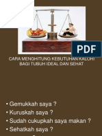 V Kebutuhan Kalori