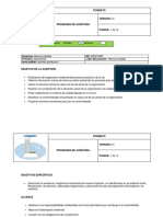 Evidencia # 9 Programa de Auditoria