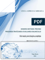 Demers Metodic Privind Predarea-Invaare PDF