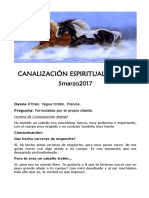 EJEMPLO DE LECTURA ANIMAL - DYANE D'ORES - CANALIZACION ESPIRITUAL ANIMAL 5marzo2017