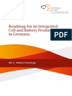 Roadmap for Integrated Cell and Battery Production in Germany