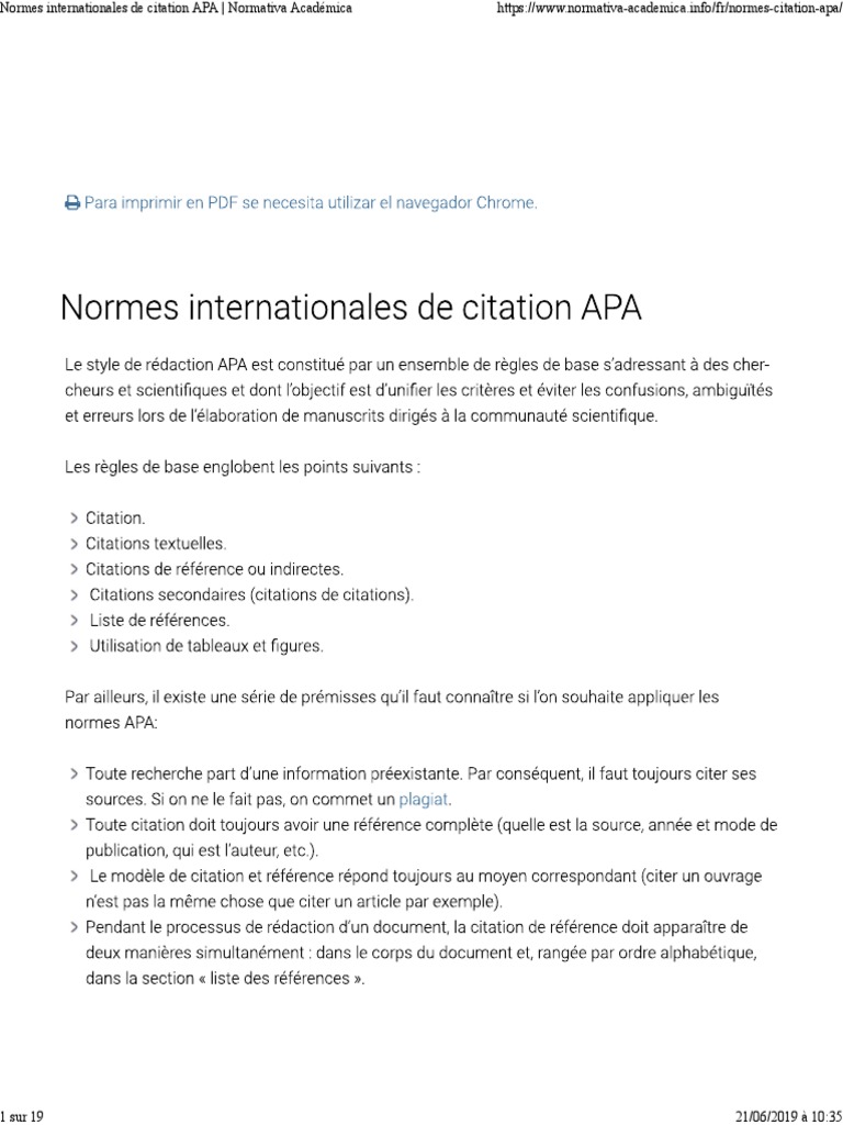 Normes Internationales De Citation Apa Echecs Des Sports