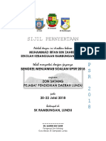 Sijil Pernyertaan Bengkel Upsr Zon Satang