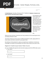 Pentatonic Scale Guide Guitar Shapes Formula Licks and Patterns