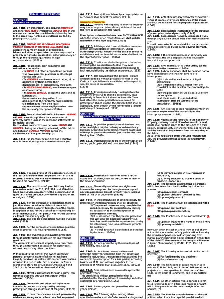 Codal-Oblicon PDF | PDF | Guarantee | Possession (Law)