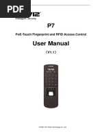 Anviz - P7 - User Manual - V1.1 - EN