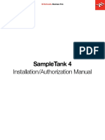 SampleTank 4 Installation and Authorization Manual PDF