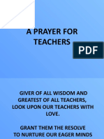 A Prayer for Teachers