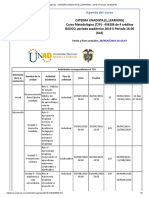 Agenda - CATEDRA UNADISTA (E - LEARNING) - 2019 II Período 16-06