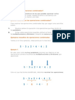 Qué Son Las Operaciones Combinadas