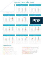 Calendario Chile 2020 PDF