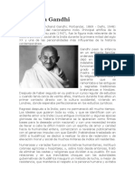 Gandhi, líder de la independencia de la India