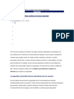 Hábitos Sencillos Que Debes Cambiar en La Red Por Seguridad