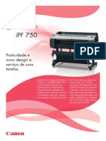 Manual Canon Impressora IPF750