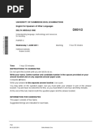 Delta Module 1 June 2011 Paper 2 Part1