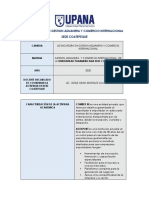 Licenciatura en Gestion Aduanera y Comercio Internacional Planificación Agexport