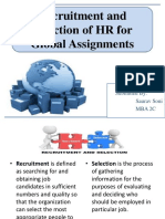Recruitment and Selection of HR