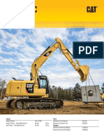 Caterpillar - Large Specalog For 313F L GC Hydraulic Excavator, AEHQ7360-01 (Europe)