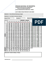 Hoja de tarea de proyercto