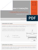 Fundações superficiais: Capacidade de carga