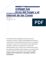 Cómo Proteger Tus Dispositivos Del Hogar y El Internet de Las Cosas