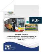 Informe Encuesta Opinion Transporte Público PDF