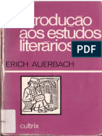 Erich Auerbach. Introdução aos estudos literários