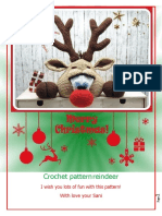 Crochet reindeer pattern