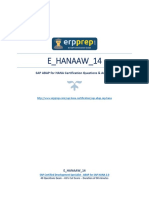 E - HANAAW - 14 PDF Questions and Answers