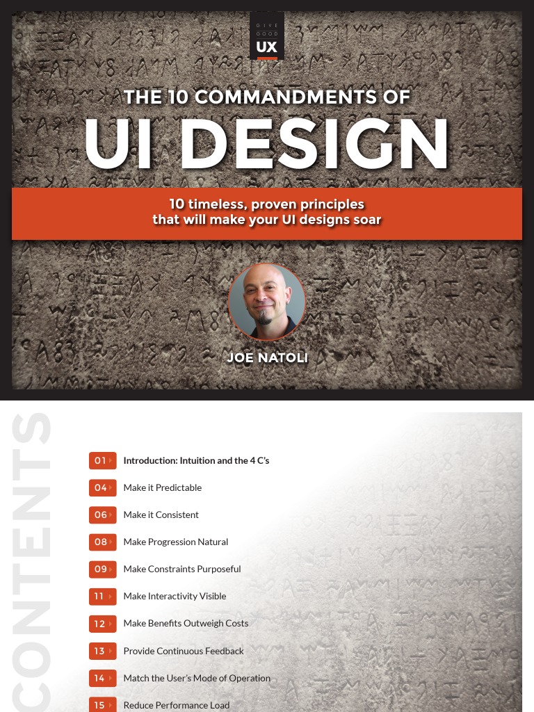 10 Commandments of UI Design Natoli PDF | PDF | User Interface Design ...