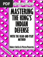 Mastering The Kings Indian Defense - Ponzetto P. Bellin R. - 1990