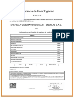 00777-18 Homologacion SGS - Calibracion de Equipos