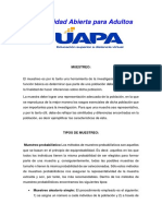 Muestreo Tarea 8 de Estadistica