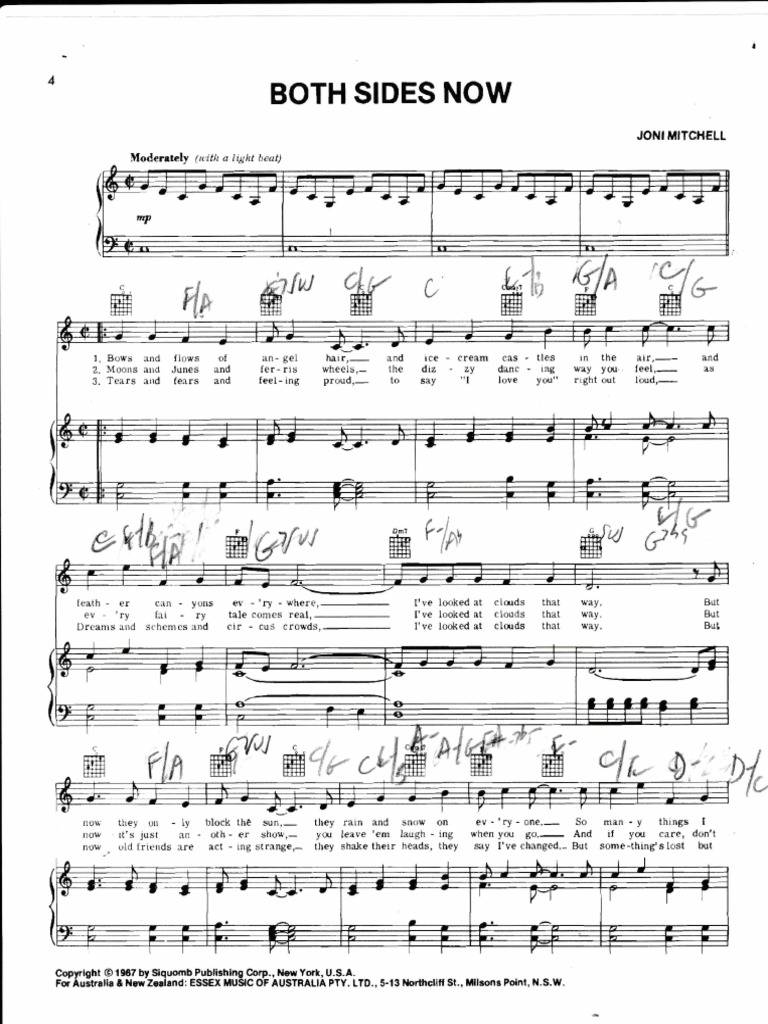 Both Sides Now Page 1 PDF