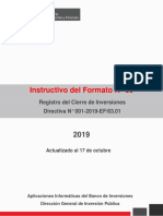 Instructivo - Formato - 09 - Cierre OCTUBRE 2019 PDF