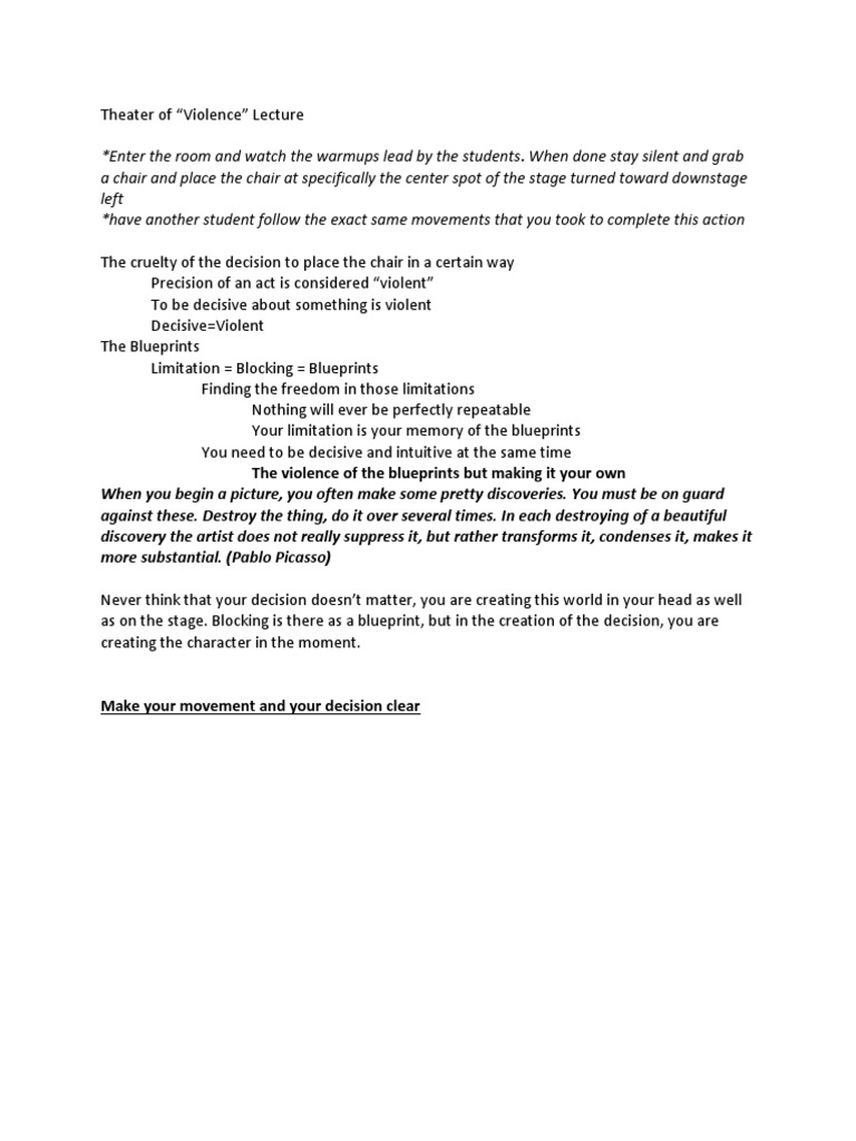 Theater of Violence | PDF
