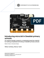 Introducing Micro-Bit in Swedish Primary Schools