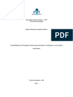 Possibilidades da Psicologia Positiva para indivíduos Transgênero