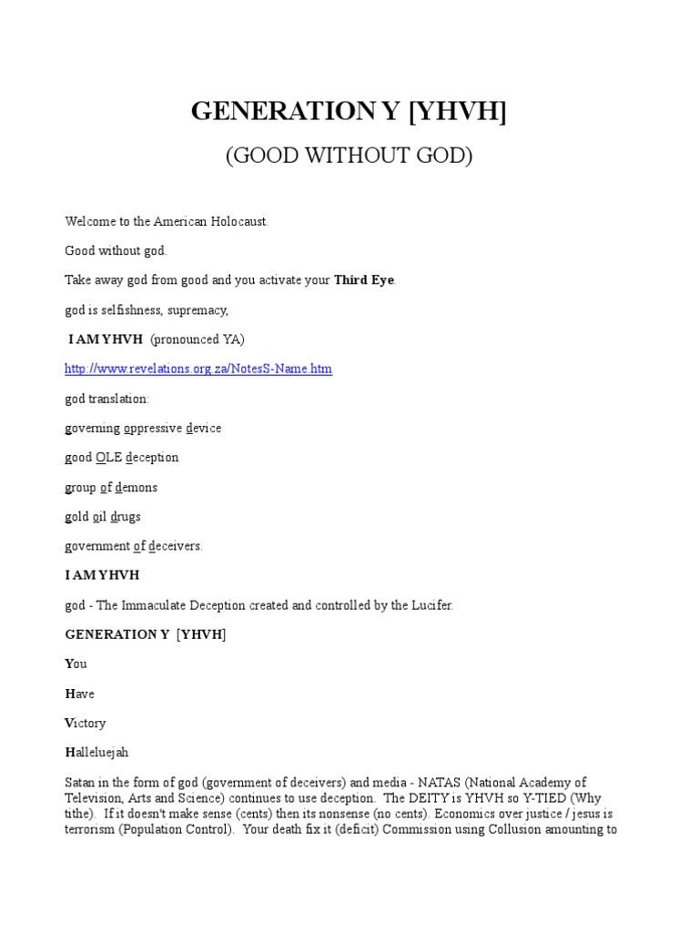 Good Without GOD | PDF