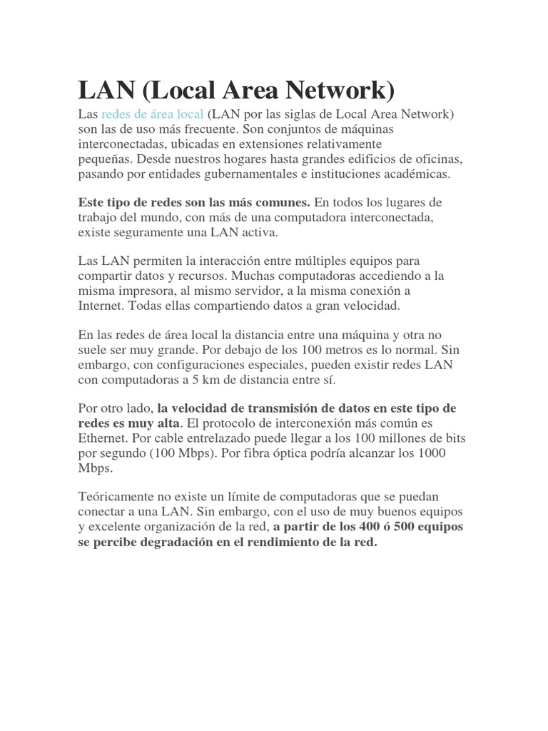 Redes LAn y Wan 2020 | PDF | Red de computadoras | Red de área amplia