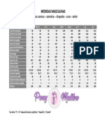 Tabla de Medidas Masculinas 2 PDF