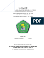 Makalah Karakteristik Pribadi Metode DISC