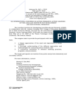 DepEd Advisory ARAL 2019 PDF