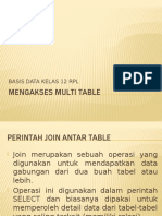 Mengakses Multi Table